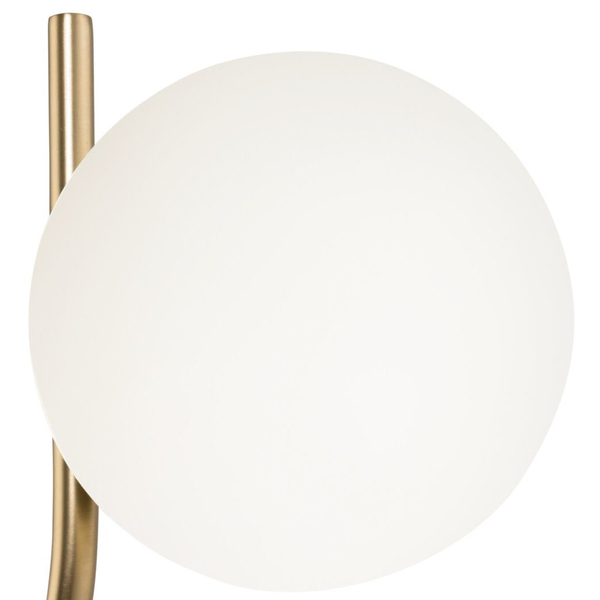 Nowoczesna lampa ścienna Rendez-vous MOD109WL-01BS biała mosiądz