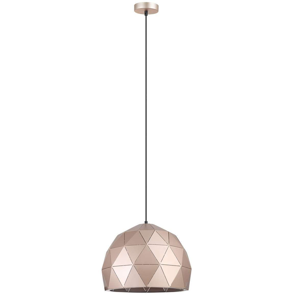 LAMPA wisząca HARLEY MDM-3471-1 GR+GD Italux metalowa OPRAWA mozaika zwis grafitowa szampańska