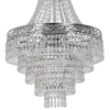 Glamour wisząca lampa Coral MLP1586 do jadalni kryształowa srebrny