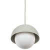 Zwisająca lampa do jadalni Bono 10205 kopuła ball biała beżowa