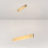 Podłużna lampa wisząca LED 23W 3000K listwa belka złota STEP OUTLET