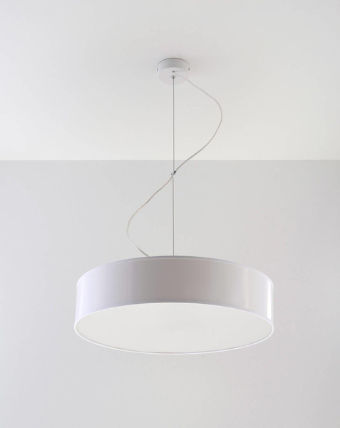 Wisząca okrągła lampa ARENA 45 SL.0120 Sollux zwis LED E27 biały
