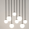 Salonowa lampa sufitowa molekuły Tulia 33495 Sigma kule biała czarna
