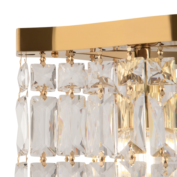 Kryształowa lampa wisząca Dune DIA005PL-06G Maytoni glamour złota