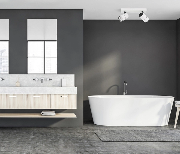 Plafon LAMPA sufitowa LACONI SPL-2813-2B-WH Italux metalowa OPRAWA regulowane reflektorki na listwie białe czarne