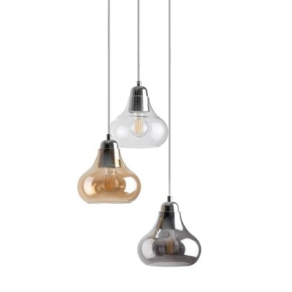 Wisząca LAMPA loft JEZABEL 7977 Rabalux szklana OPRAWA kaskada ZWIS kulisty multikolor