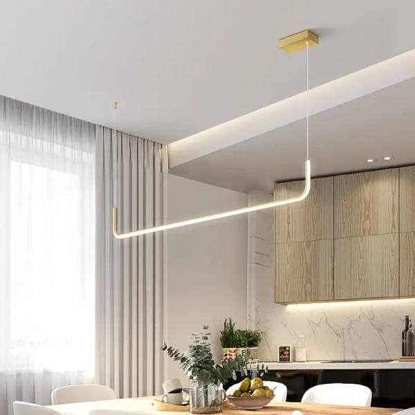 Wisząca lampa nad stół Patinar CGPAT90 LED 12W 3000K liniowy złoty