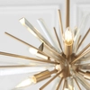 Lampa na łańcuchu wisząca L&-181936 Light& druciana złota