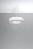 LAMPA wisząca SL.0749 abażurowa OPRAWA zwis okrągły biały