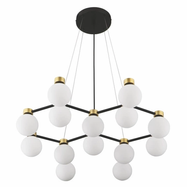 Wisząca lampa molekułowa CAMINOS LE44544 złoty czarny biały