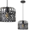 LAMPA wisząca ALESSANDRA 2156 Rabalux metalowa OPRAWA ażurowy zwis vintage czarny
