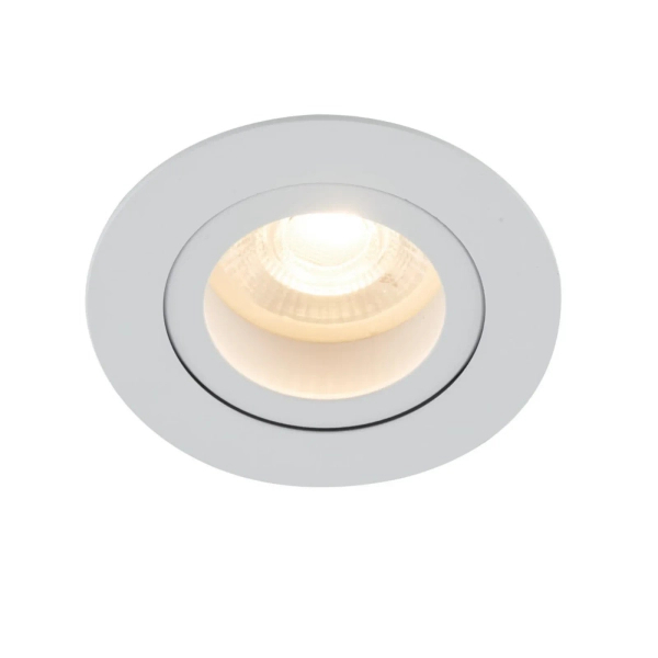 Lampa sufitowa AURA białe oczko regulowany kąt podtynkowe 1xGU10 IP65 10572