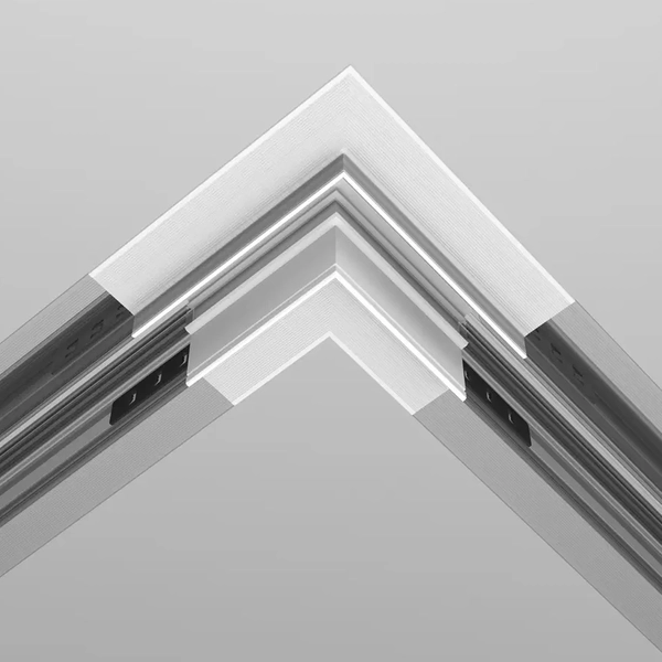 Narożny łącznik do szyn magnetycznych Exility TRA034CL-42.12W biały