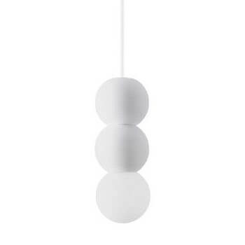 Lampa wisząca IBAGUE LE44662 do kuchni bubbles betonowa biała