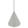 Stożkowa lampa zwieszana ZENITH 11455 jedwabisty szary