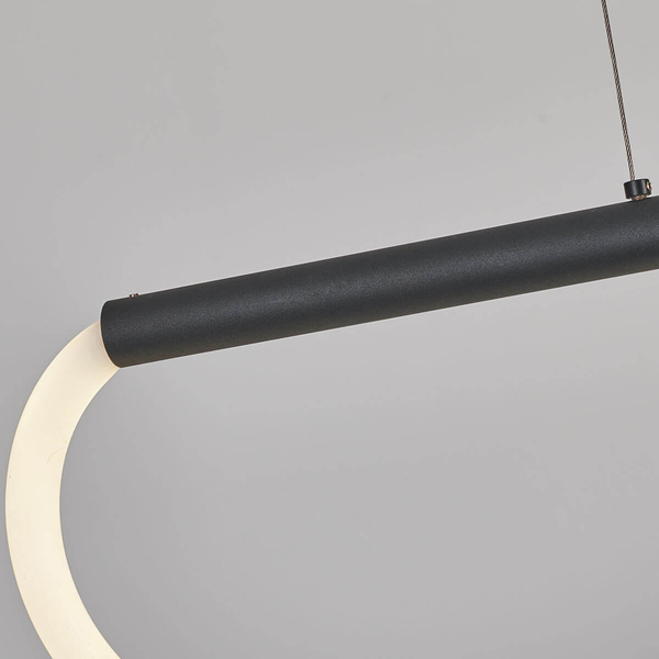 Lampa wisząca Meleca LP-2345/1P M BK LED 36W 3000-6000K czarny biały