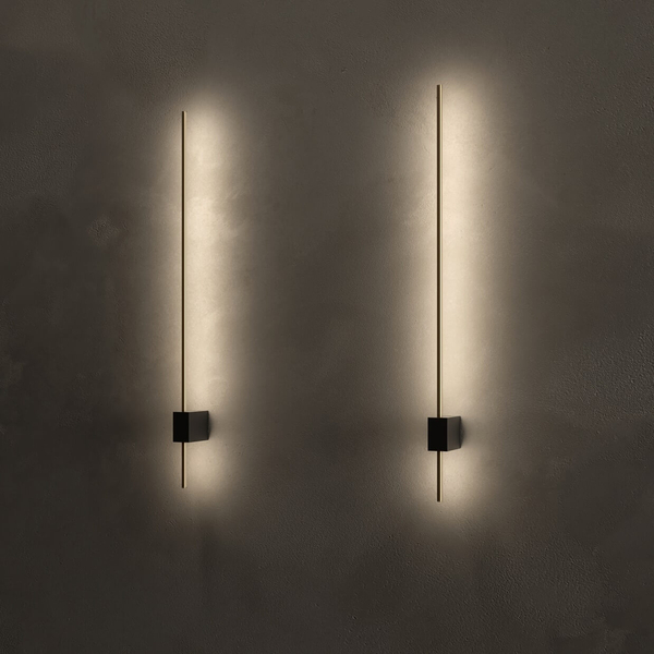 Naścienna lampa Pars C070WL-L6GB3K LED 6W 3000K podłużna złota