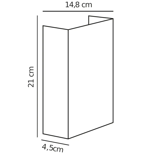 Ścienna lampa zewnętrzna Fold 2019051035 LED 10,4W 3000K IP54 mosiądz
