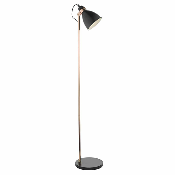 Lampa podłogowa do czytania Frederick FRE4922 regulowana czarny miedziany
