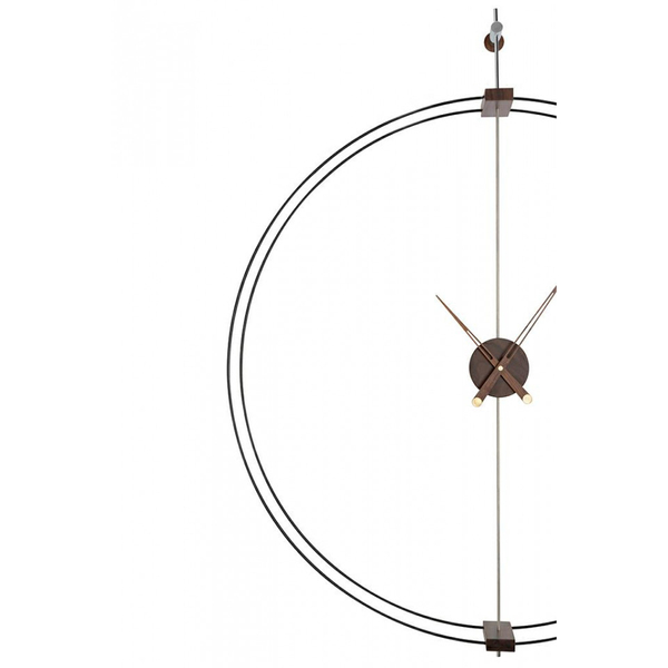 Zegar ścienny Doble Ring MSE1501100485 obręcz drewno mosiądz outlet