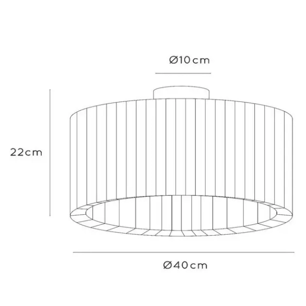 Okrągła lampa sufitowa nad stół FOLD 21139/01/31 materiałowa biały