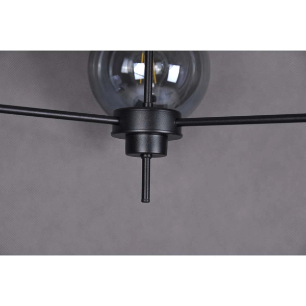 LAMPA sufitowa Aldar K-4851 Kaja loftowa OPRAWA szklane kule balls przydymione