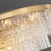 Lampa zwis Iceland ST-6308-6 Step lód kryształki pałacowa do salonu złota