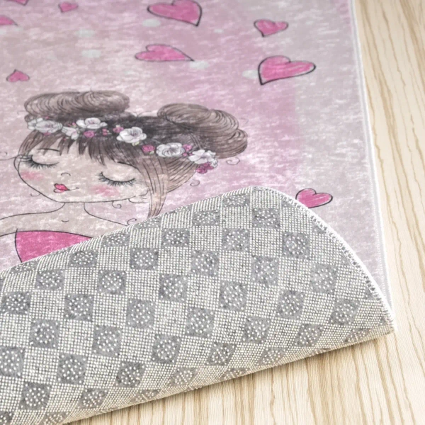 Salonowy dywan dziecięcy Baletnica 322746 prostokątny różowy