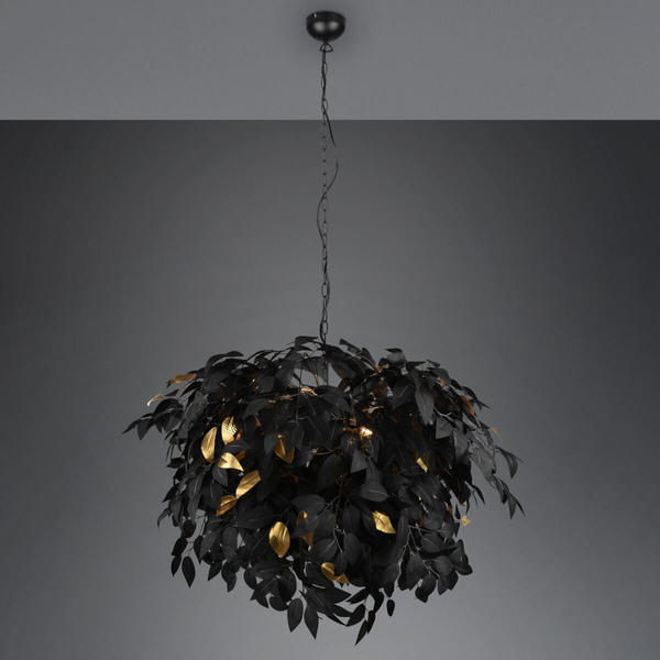 Dekoracyjna lampa wisząca Leavy R10464032 RL Light gałązki czarny