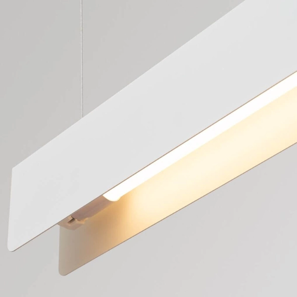 Zwisająca lampa na belce Spark SL.1394 nad wyspę listwa biała