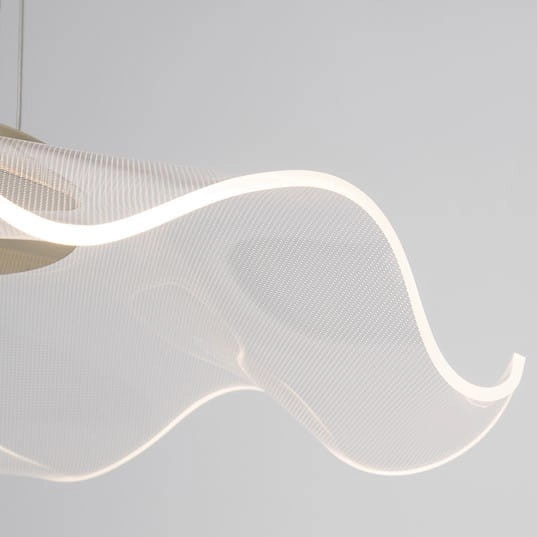 Wisząca LAMPA dekoracyjna CALI LE41368 Luces Exclusivas modernistyczna OPRAWA zwis LED 30W 3000K meduza falująca złota