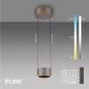 Regulowana lampa wisząca PURE CLIPSE brązowa 2471-97 1xLED 5W 2200-5500K z pilotem