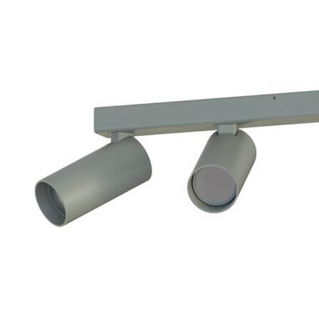 Podłużna lampa sufitowa Fourty 11467 regulowane tuby jedwabisty grafit