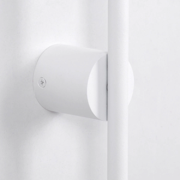 Designerski kinkiet z dwoma kołami Pero K-5324 Kaja podwójny metalowy biały