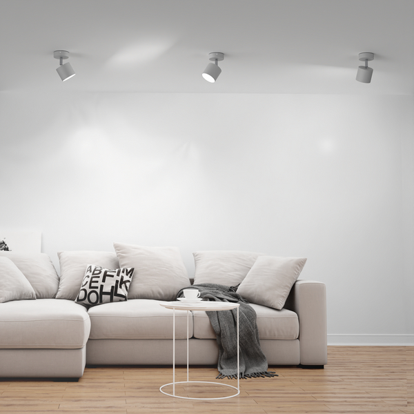 Minimalistyczny downlight salonowy Dixie z regulacją biały