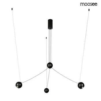 Wisząca lampa pająk OCTO czarna MSE1501100491 3xLED 30W 3000K kulista