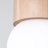 Sufitowa lampa kulista Boomo SL.1190 ball drewniana biała