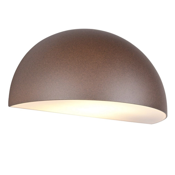 Kinkiet ścienny na taras MAAS 262460124 kopuła IP44 rdzawa