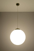Skandynawska LAMPA wisząca SL.0717 szklana OPRAWA loftowy ZWIS kula biała złota