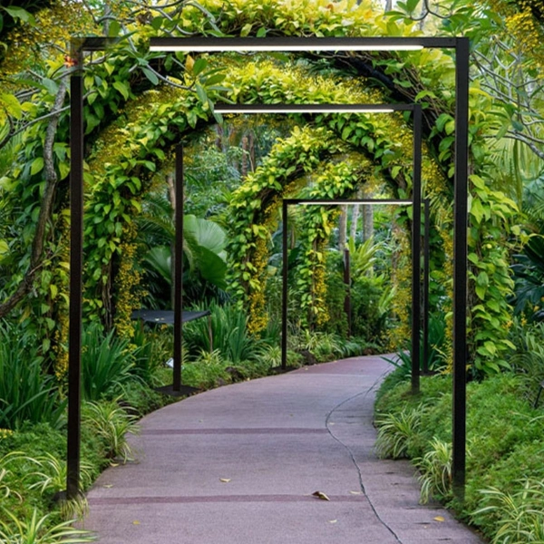 Zewnętrzna lampa stojąca Taketa 9931 Shilo rama IP44 antracyt