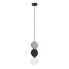 Lampa wisząca do kuchni Andrea PND-59779C-1S-MLTI beżowa czarna