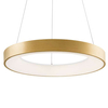 LAMPA wisząca GIULIA 5304-840RP-GD-3 Italux metalowa OPRAWA okrągła LED 40W 3000K zwis pierścień ring złoty