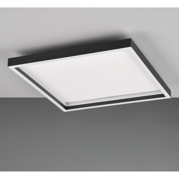 Kwadratowy plafon sufitowy Rotonda R64502932 RL Light LED 20W 3000K czarna