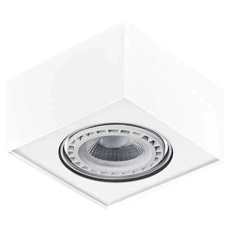 Sufitowa LAMPA downlight Paulo GM4107 WH metalowa OPRAWA kostka plafon stropowy kwadratowy biały outlet