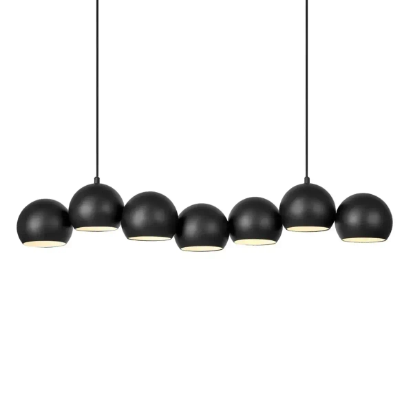 Wisząca lampa nad wyspę Cupolo 108860 metalowa kule molekuły czarna