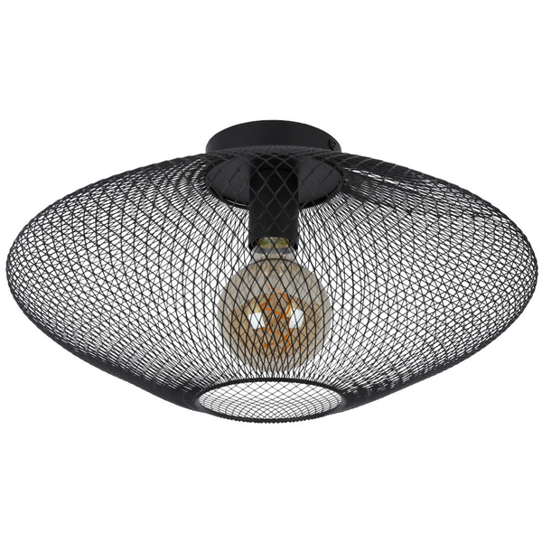 Loftowa LAMPA sufitowa MESH 21123/45/30 Lucide druciana OPRAWA metalowa industrialna czarna