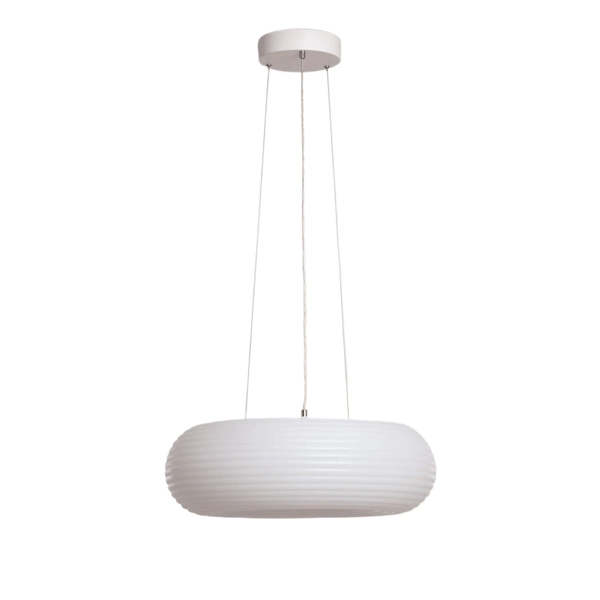 Nowoczesna lampa wisząca Bellissima ABR-LWBSS48W nad wyspę biała