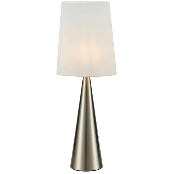 Lampa na biurko Conus 108624 Markslojd klosz materiałowy nikiel
