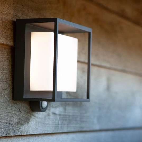 Solarna LAMPA elewacyjna CURTIS 6934601118 Lutec elewacyjna OPRAWA klatka LED 3W 3000K outdoor IP54 szary