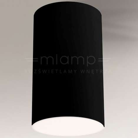 Sufitowa LAMPA downlight ARAO 1178 Shilo natynkowa OPRAWA tuba czarna